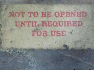 Do Not Open Sign