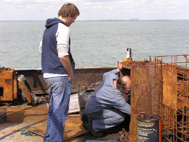 Working on deck Working on deck