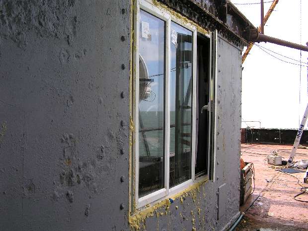 New galley window