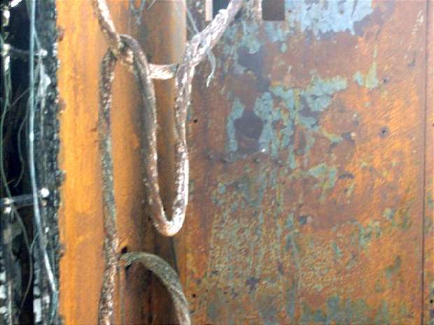 Burnt out generator house 2 Burnt out generator house 2