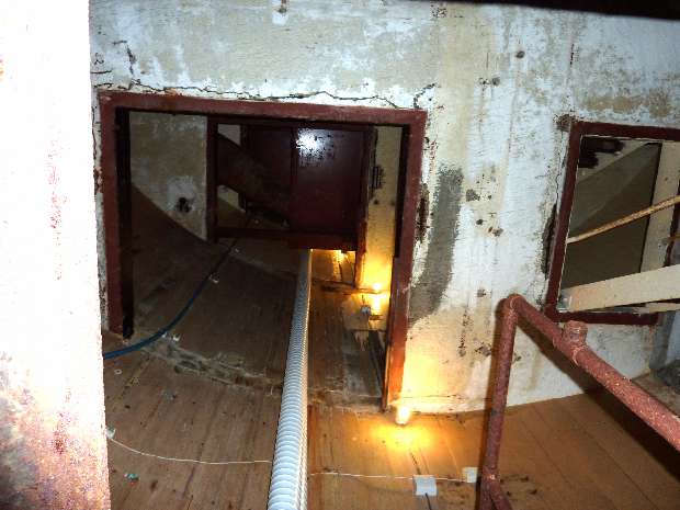 Looking up lift shaft 1
