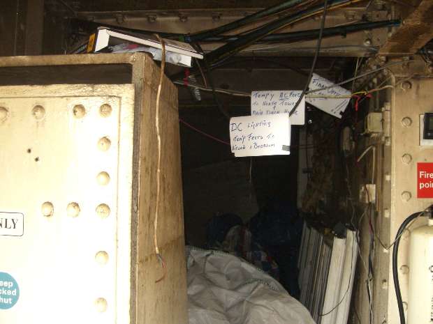 The Row Electrical warning notices The Row Electrical warning notices