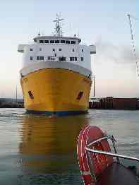 Transmanche ferry bows Transmanche ferry bows
