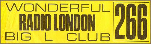 Radio London Big L Club Car Sticker Radio London Big L Club Car Sticker