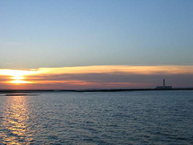 Sunset over water from Stangate Sunset over water from Stangate