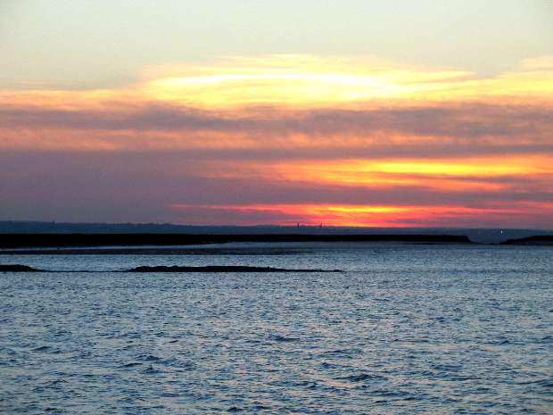 Sunset over water from Stangate Sunset over water from Stangate