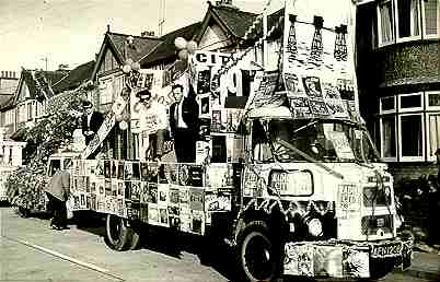 Radio City carnival float in 1965