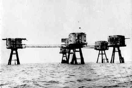 Shivering Sands forts in 1965
