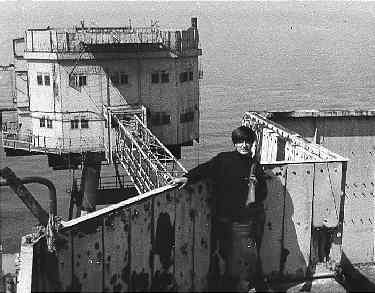 Guard on control tower on Shivering Sands