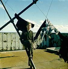 Dick Dixon on roof of G1 Tower