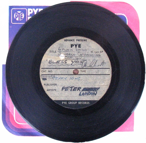Peter London - Bless You 7" demo single