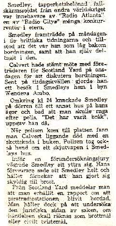 Reg Calvert shooting Dutch Press Report