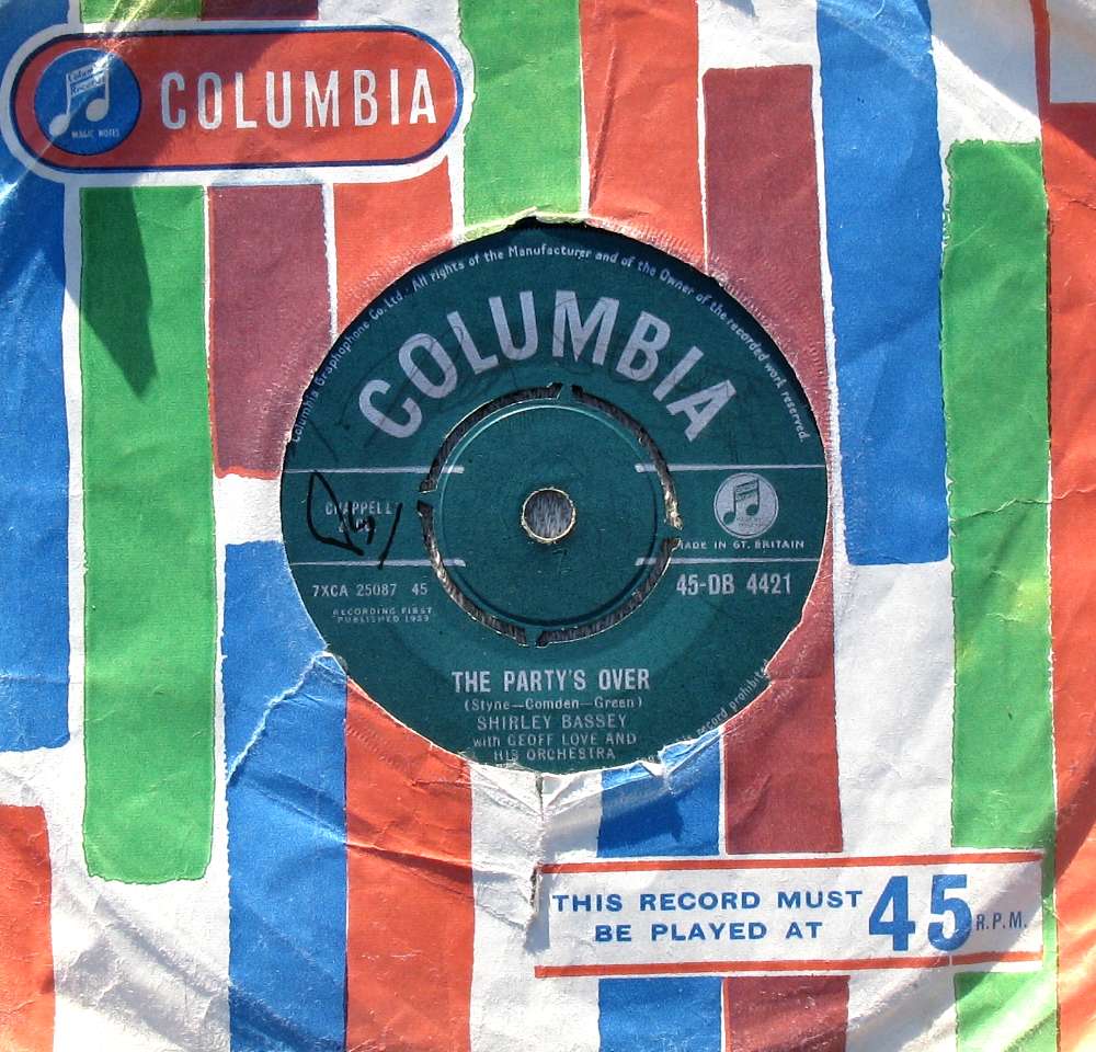 The Party's Over Sleeve & Single The Party's Over Sleeve & Single