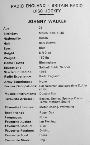 Johnny Walker Profile