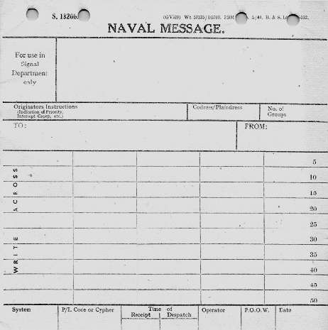 U3 HMS Tongue Fort Naval Message Pad 1 U3 HMS Tongue Fort Naval Message Pad 1