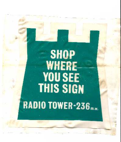 Radio Tower shop window sticker