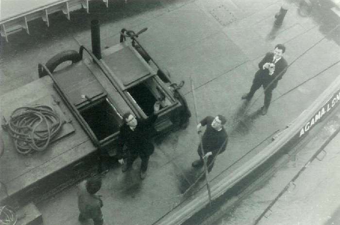 Tug Agama deck below Sunk Head Fort