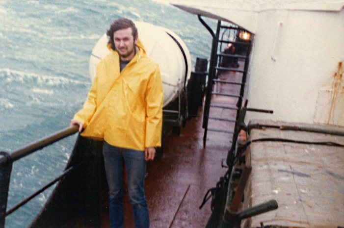 Stuart on deck Stuart on deck